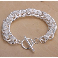 PULSERA PLATA TRENZADA