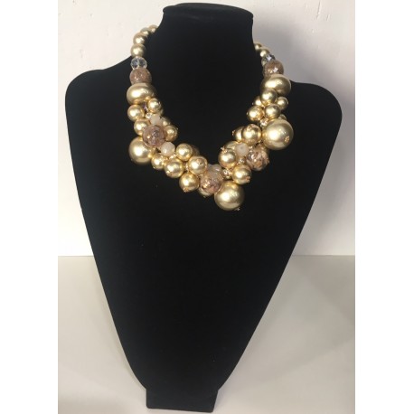 Collar Bolas Oro