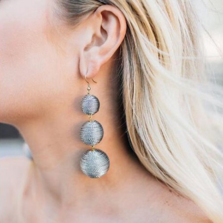 Pendientes Bolitas Plata