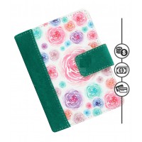 Cartera Monedero Rosa Verde