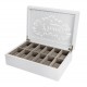 Caja Relojes Corazón Blanco