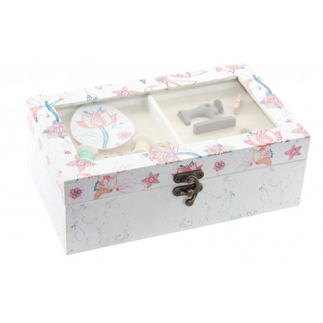 Caja Costura Flor De Lys